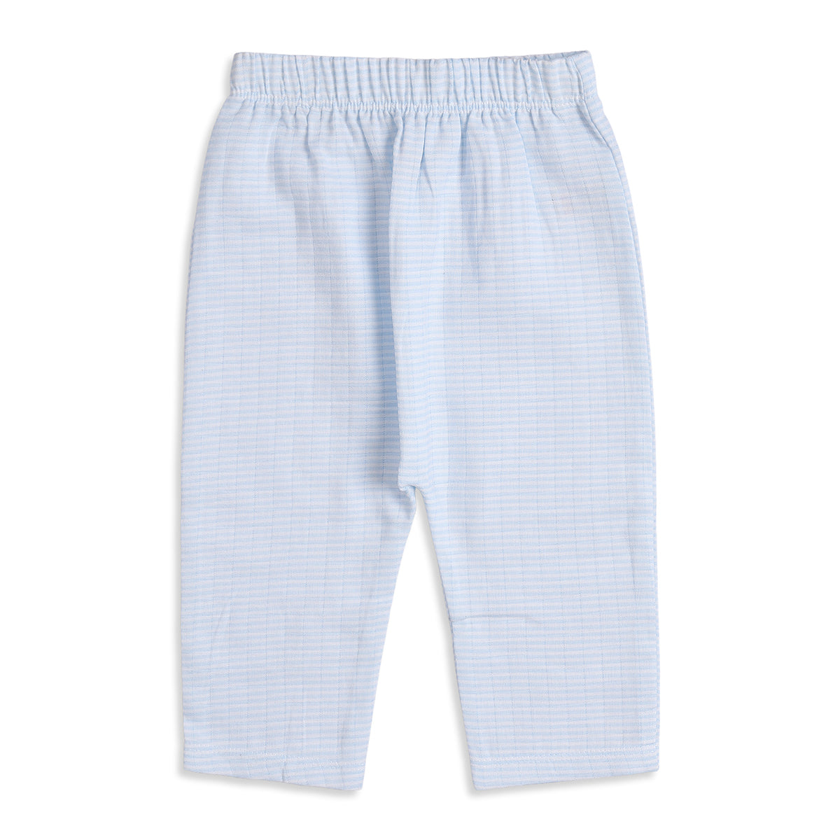 Baby Boys Pack of 2 Printed Muslin Jogger Pants Regular Fit Casual Bottomwear - Light Blue & Yellow