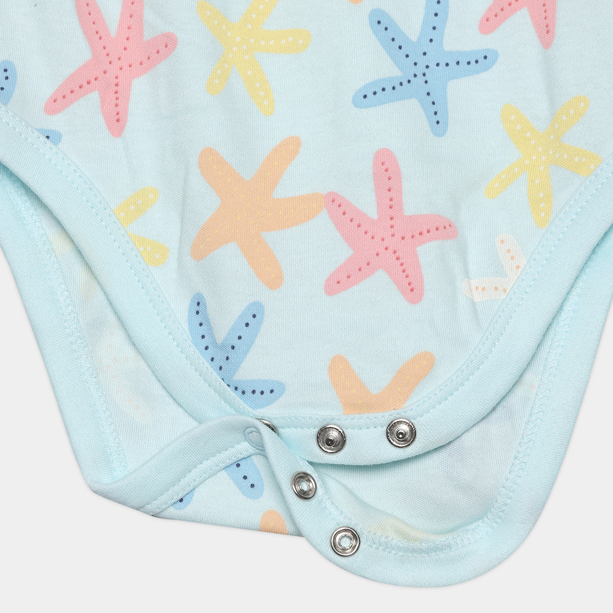 Baby Girls  Starfish Printed Bodysuits Pack Of 2, Multicolor