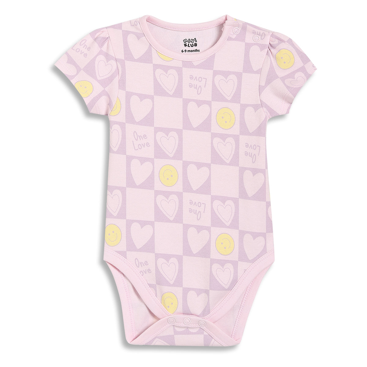 Baby Girls Printed Bodysuits Pack of 2, Mint Green and Light Pink