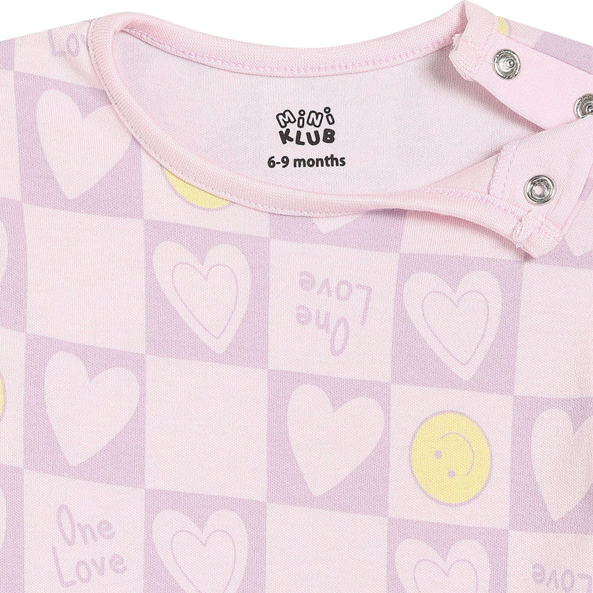 Baby Girls Printed Bodysuits Pack of 2, Mint Green and Light Pink