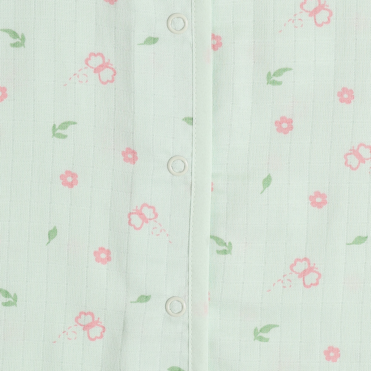 Baby Girls Blue & Green Cotton Muslin Dress Pack of 2 Floral Print Regular Fit Casual Wear