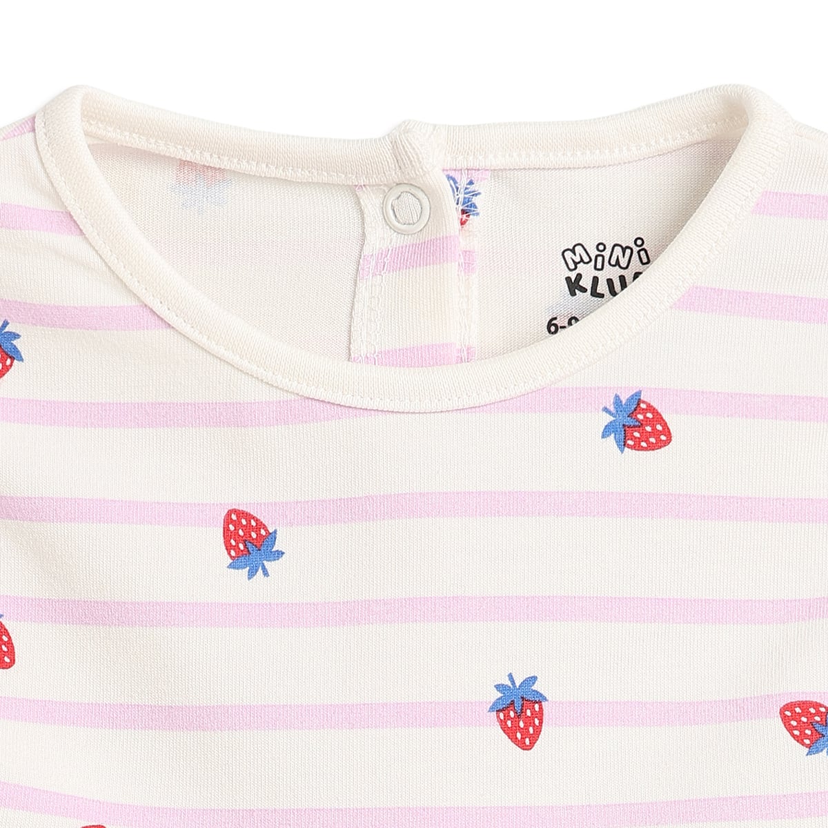 Baby Girls Pack of 2 Strawberry Print Cotton Dresses Regular Fit Casual Dresses