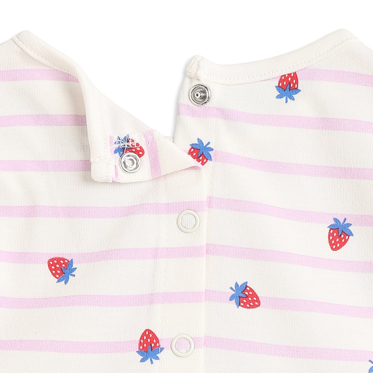 Baby Girls Pack of 2 Strawberry Print Cotton Dresses Regular Fit Casual Dresses