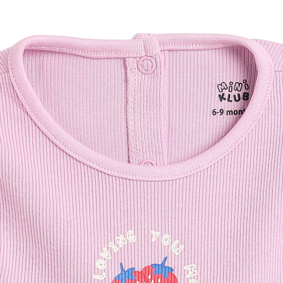 Baby Girls Pack of 2 Strawberry Print Cotton Dresses Regular Fit Casual Dresses