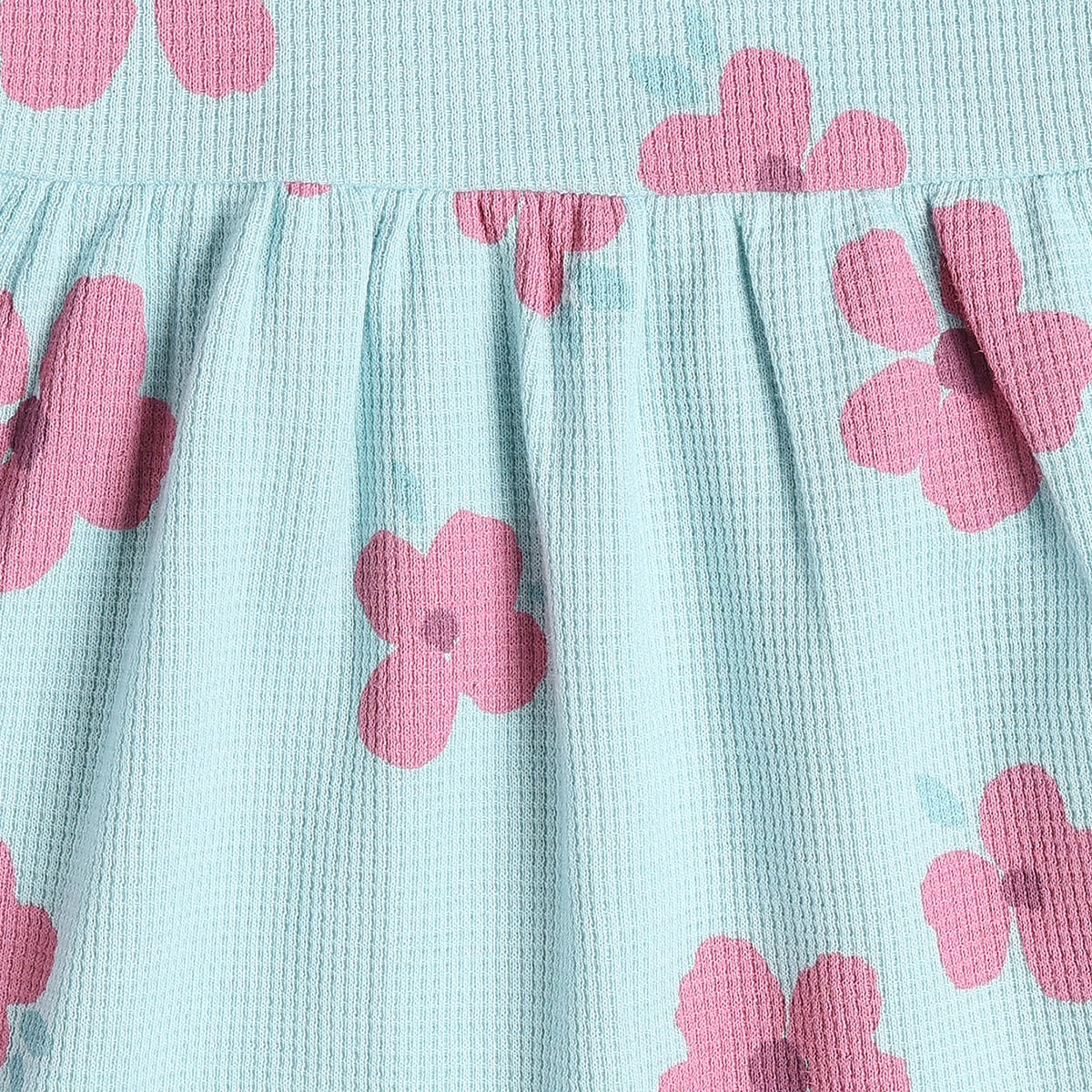 Baby Girls Floral Print And Striped Dresses Pack of 2, Pink And Blue