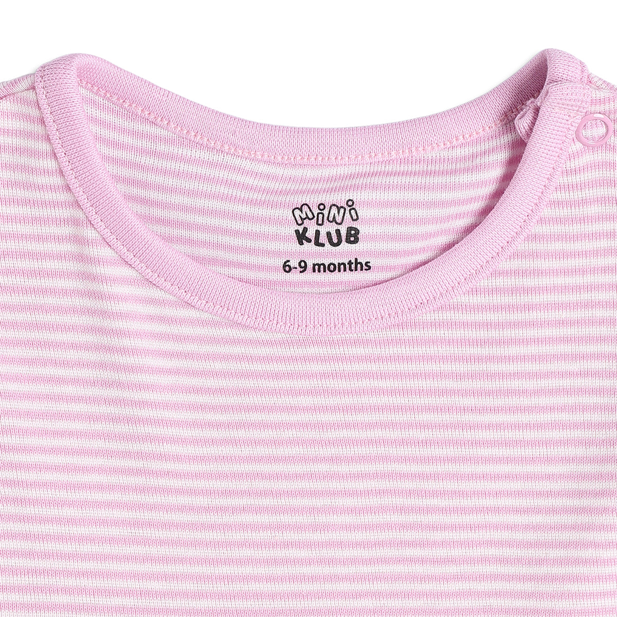 Baby Girls Floral Print And Striped Dresses Pack of 2, Pink And Blue