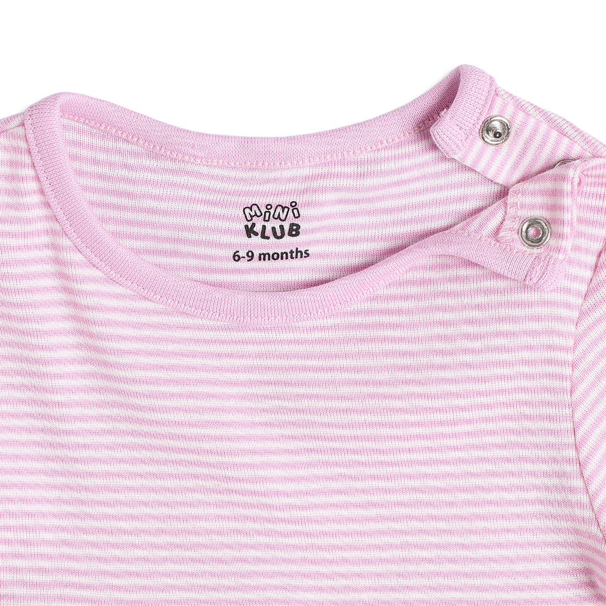 Baby Girls Floral Print And Striped Dresses Pack of 2, Pink And Blue