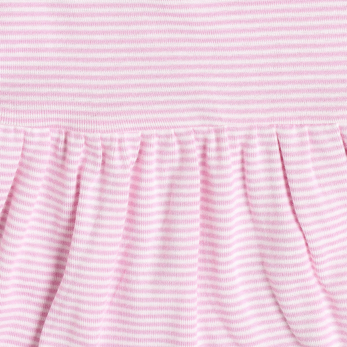 Baby Girls Floral Print And Striped Dresses Pack of 2, Pink And Blue