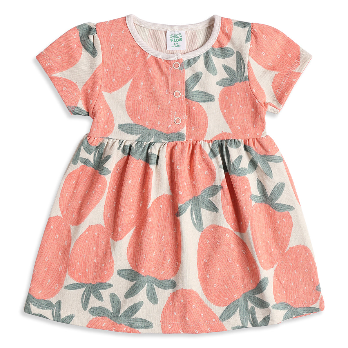 Baby Girls Pack of 2 Printed Cotton Fit & Flare Casual Dresses