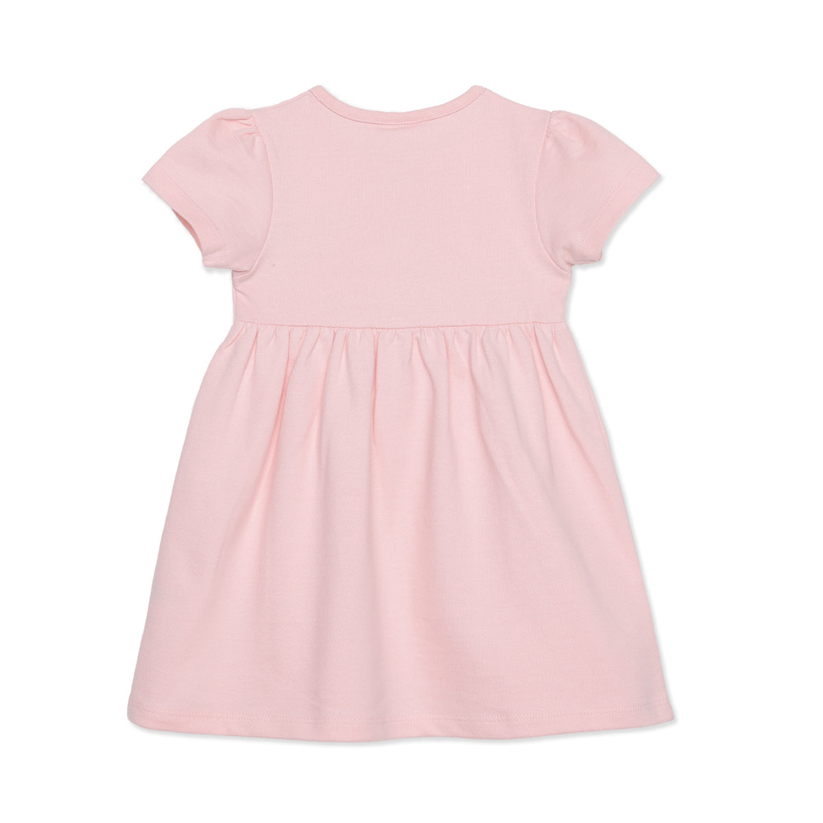 Baby Girls Pink and Off-White Cotton Dresses Pack of 2 Regular Fit Casual Wear