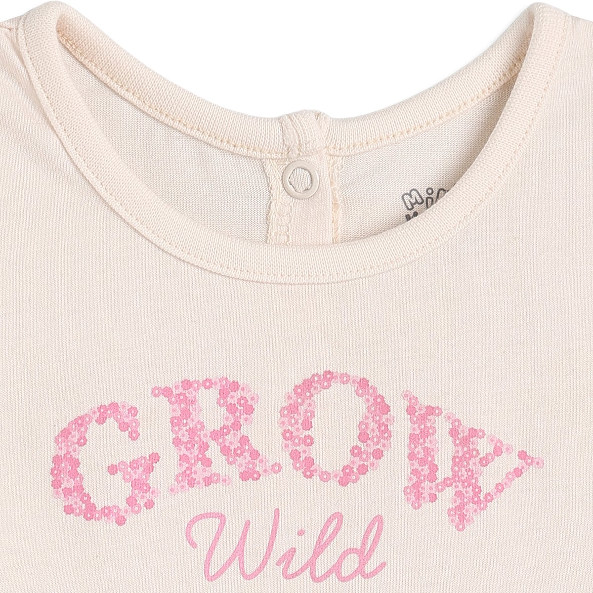 Baby Girls Cream And Grey Cotton Printed Dresses Pack Of 2 Regular Fit Casual Wear