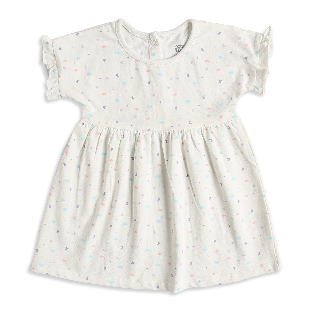 Baby Girls Pack of 2 Printed Cotton Fit & Flare Casual Dresses