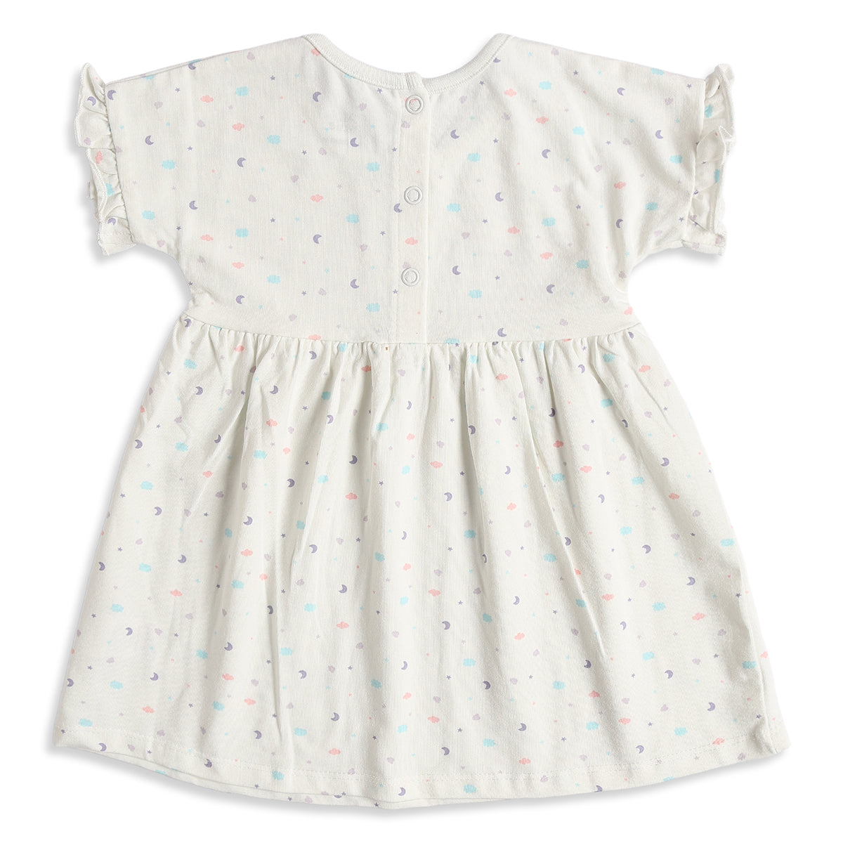 Baby Girls Pack of 2 Printed Cotton Fit & Flare Casual Dresses