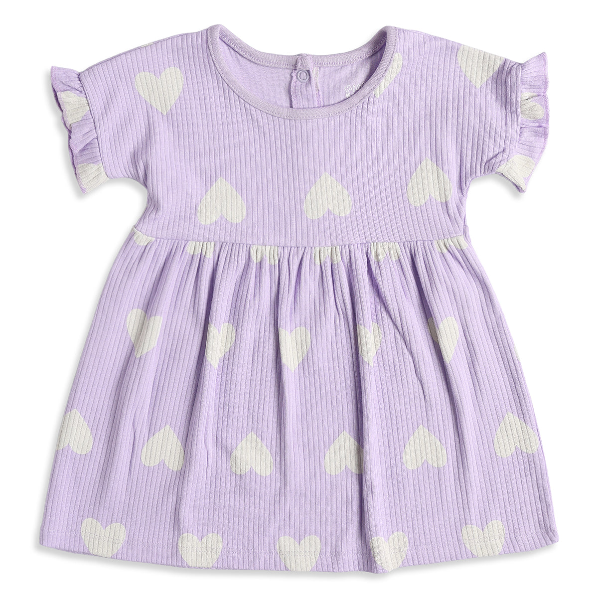 Baby Girls Pack of 2 Printed Cotton Fit & Flare Casual Dresses