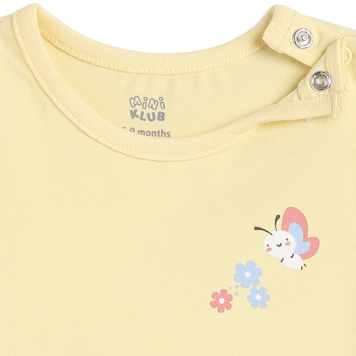 Baby Girls Yellow And Cream Cotton Printed Dresses Pack Of 2 Regular Fit Casual Wear