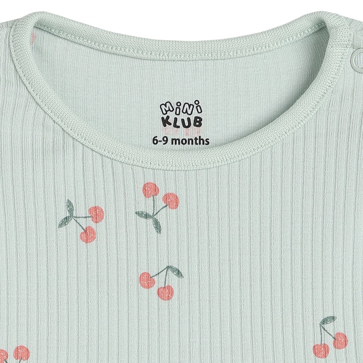 Baby Girls Pink And Mint Green Cotton Printed Dresses Pack Of 2 Regular Fit Casual Wear