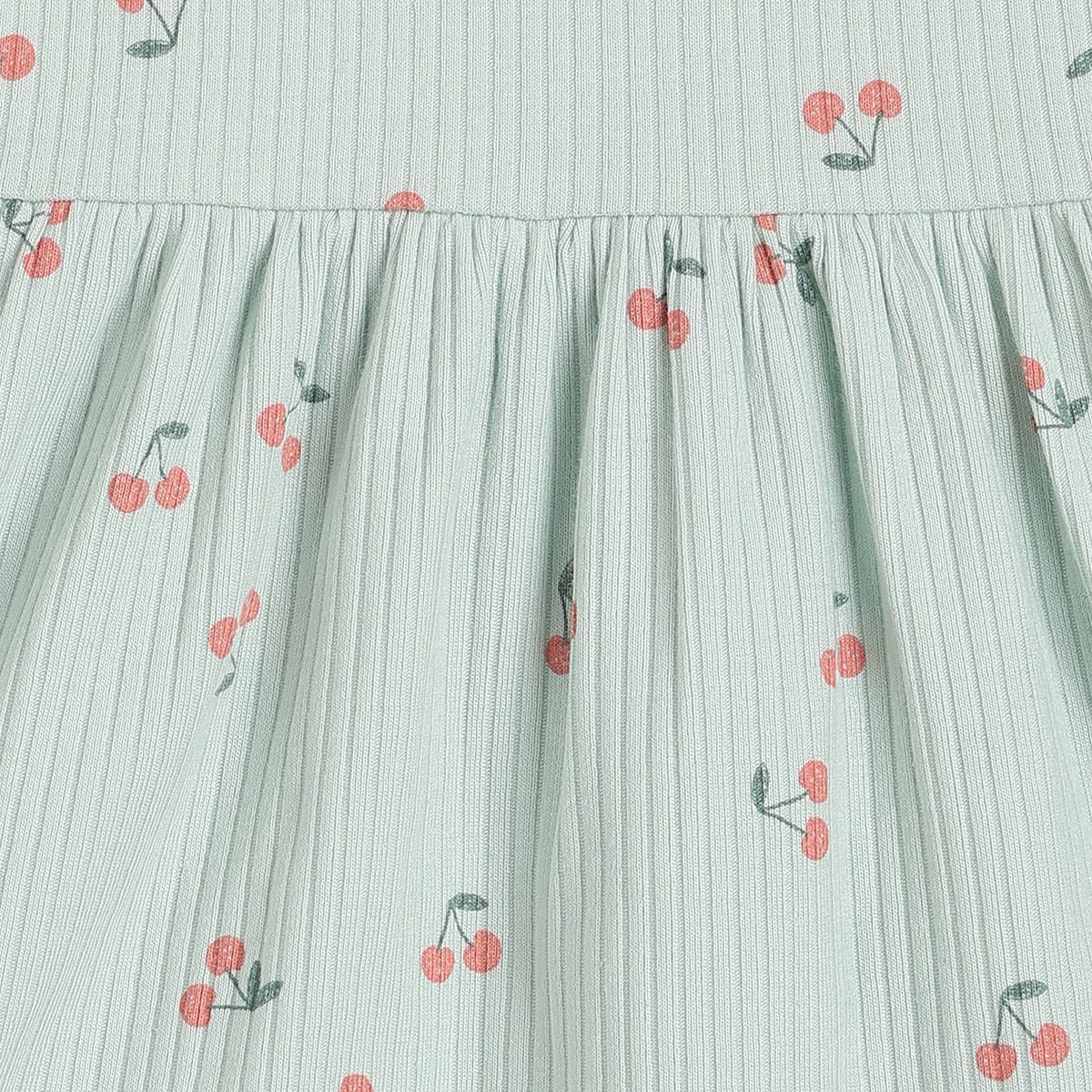 Baby Girls Pink And Mint Green Cotton Printed Dresses Pack Of 2 Regular Fit Casual Wear