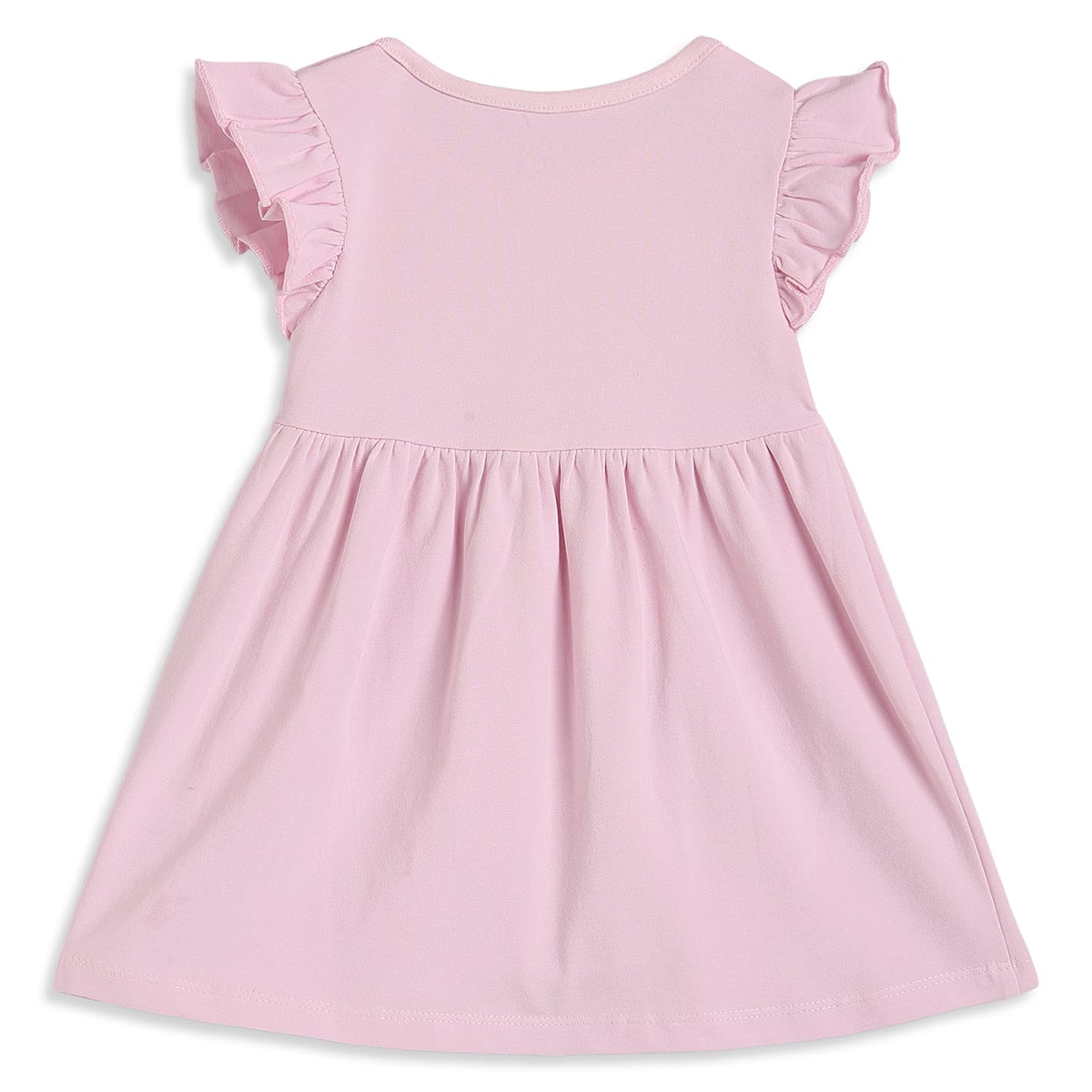 Baby Girls Pink And Mint Green Cotton Printed Dresses Pack Of 2 Regular Fit Casual Wear