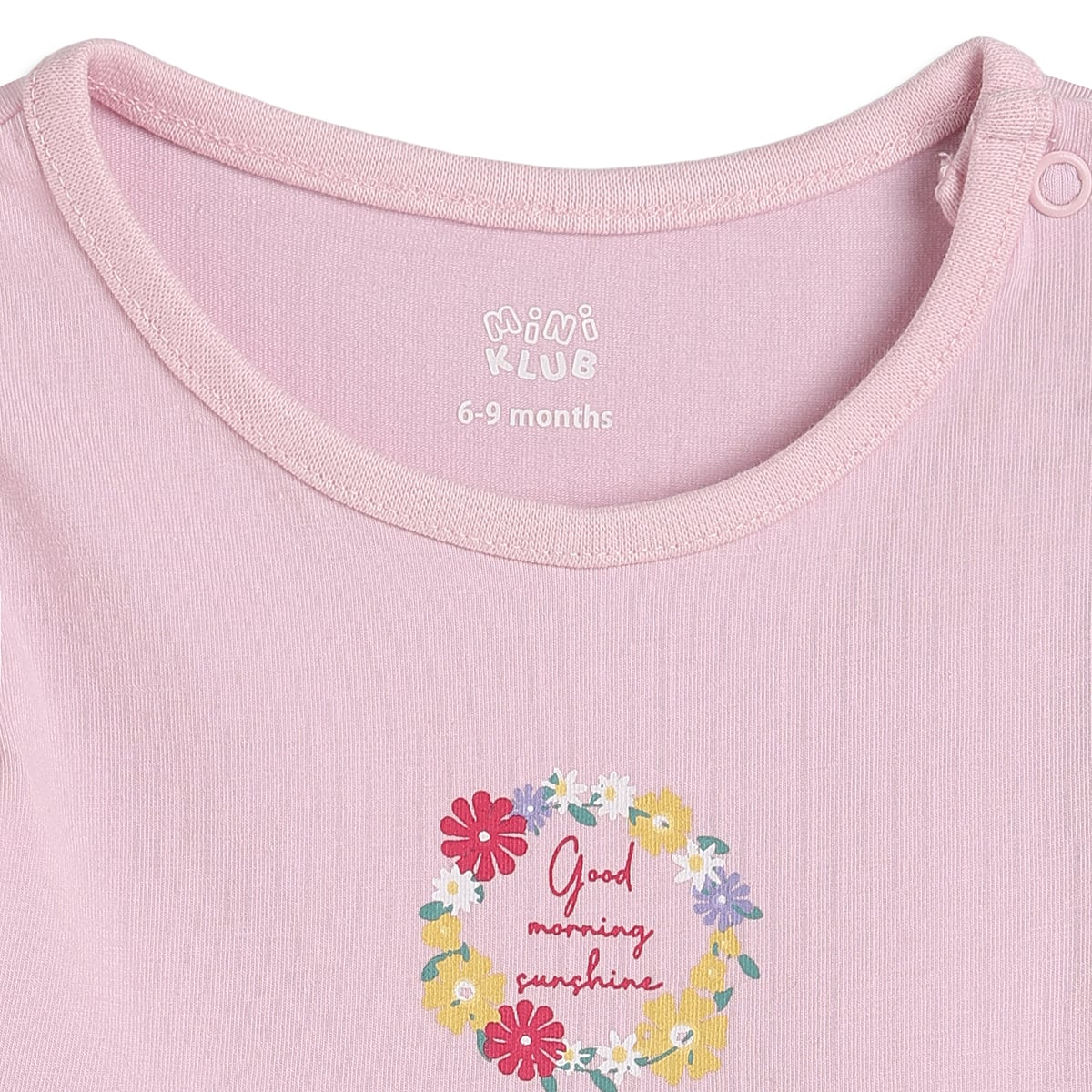 Baby Girls Pink And Mint Green Cotton Printed Dresses Pack Of 2 Regular Fit Casual Wear