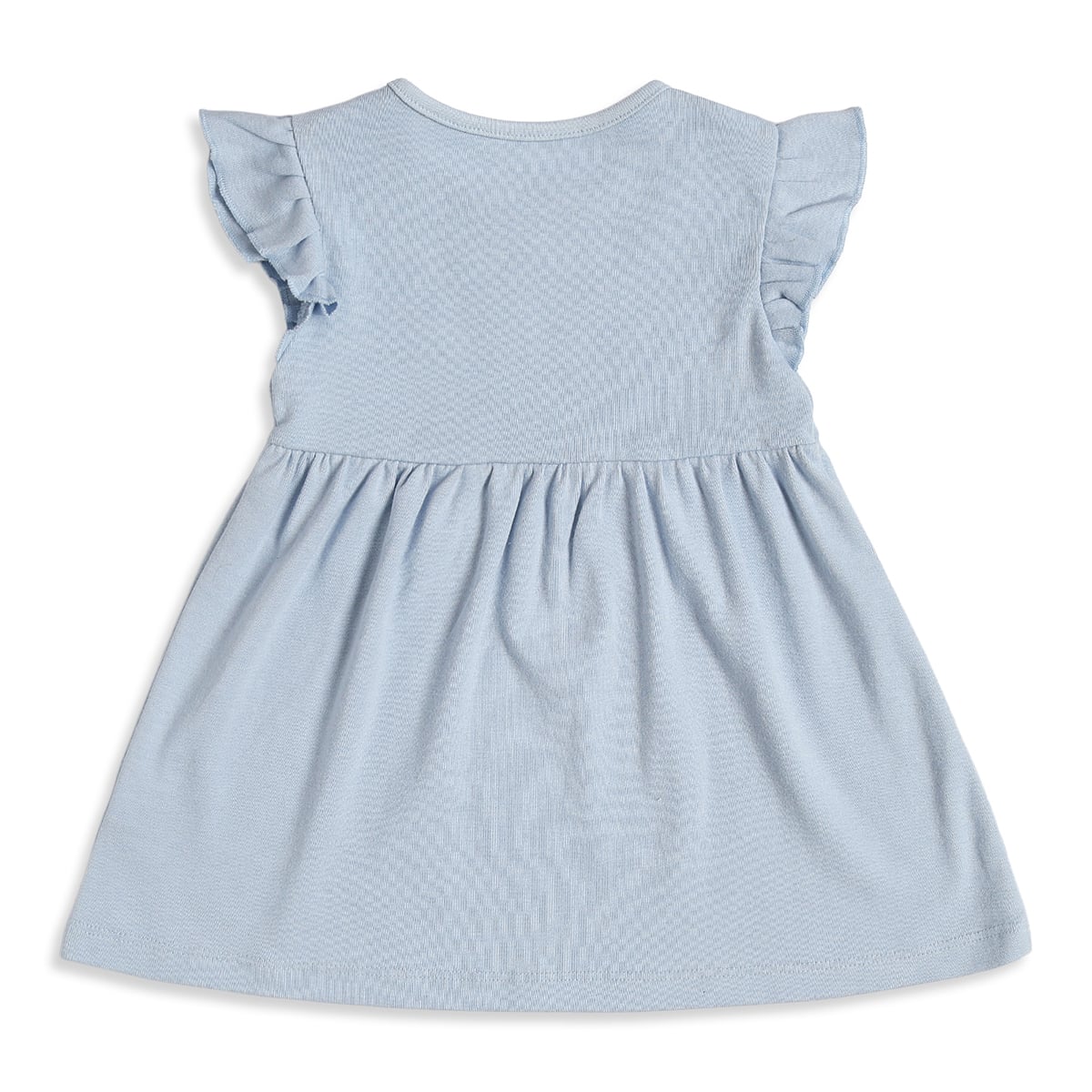 Baby Girls Blue & White Floral Printed Cotton Dress Pack of 2 Regular Fit Casual Dresses