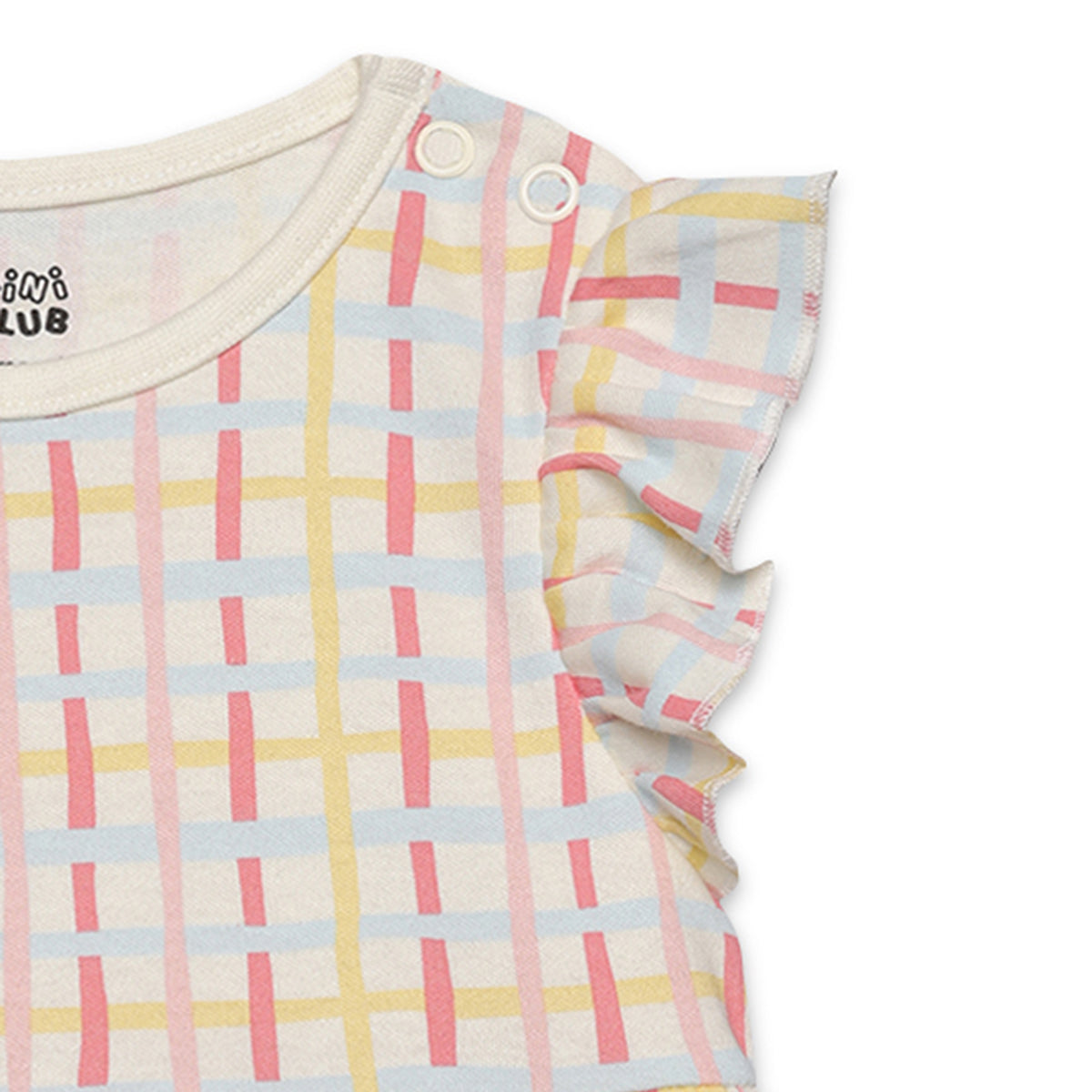 Baby Girls Checked and Sea Life Printed Dresses Pack of 2, Multicolor