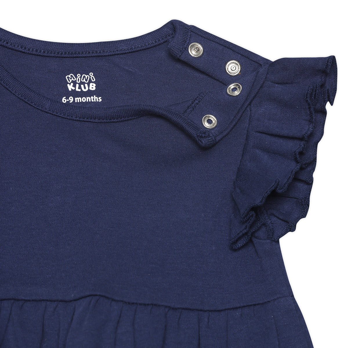 Baby Girls Checked and Sea Life Printed Dresses Pack of 2, Multicolor