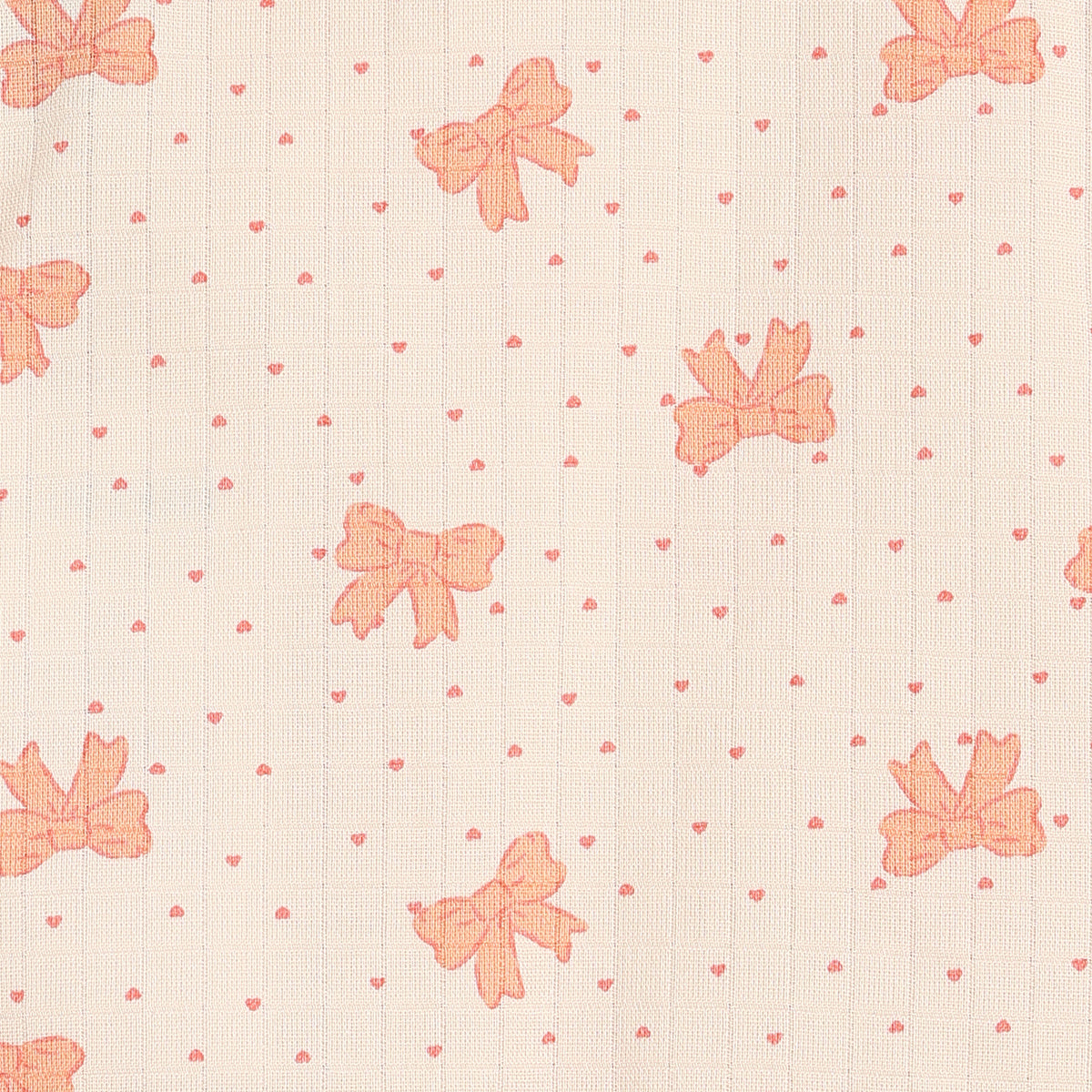 Baby Girls Peach And Cream Cotton Printed Front Open Vests Pack Of 2 Regular Fit Everyday Wear