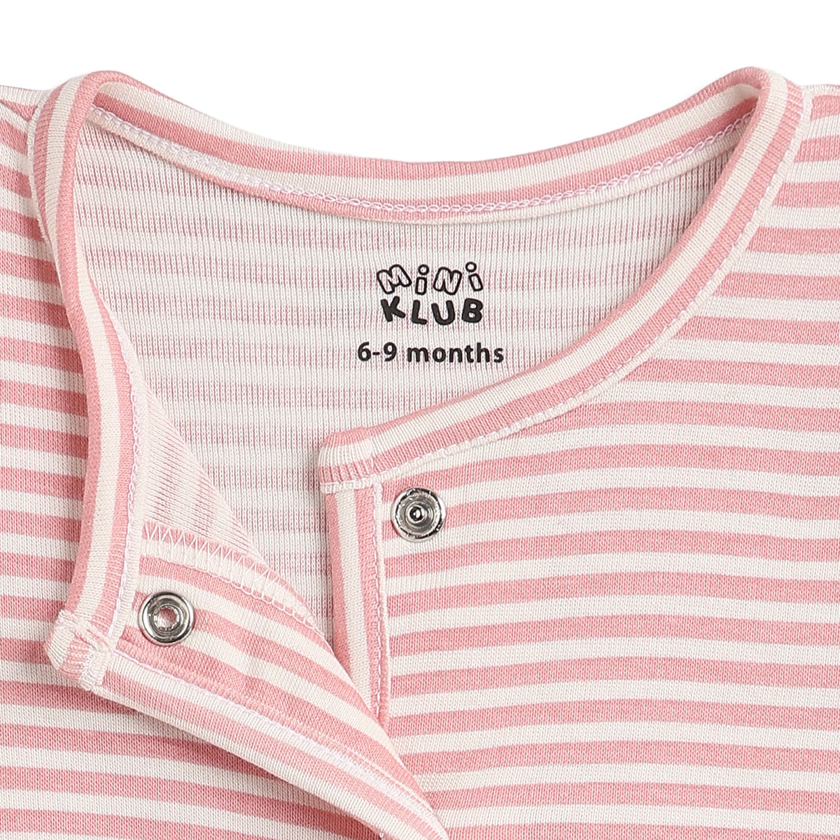 Baby Girls Pink Floral & Striped Cotton Front Open Vest Pack of 2 Regular Fit Casual Baby Vests