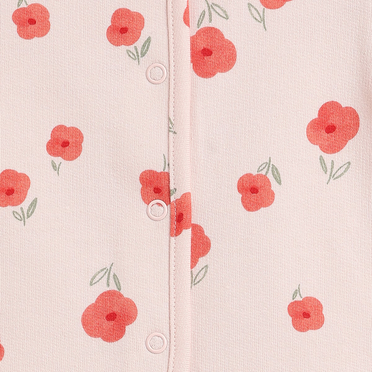 Baby Girls Pink Floral & Striped Cotton Front Open Vest Pack of 2 Regular Fit Casual Baby Vests