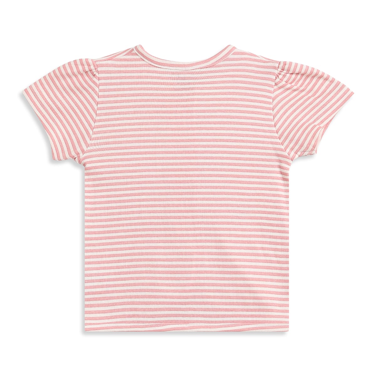 Baby Girls Pink Floral & Striped Cotton Front Open Vest Pack of 2 Regular Fit Casual Baby Vests