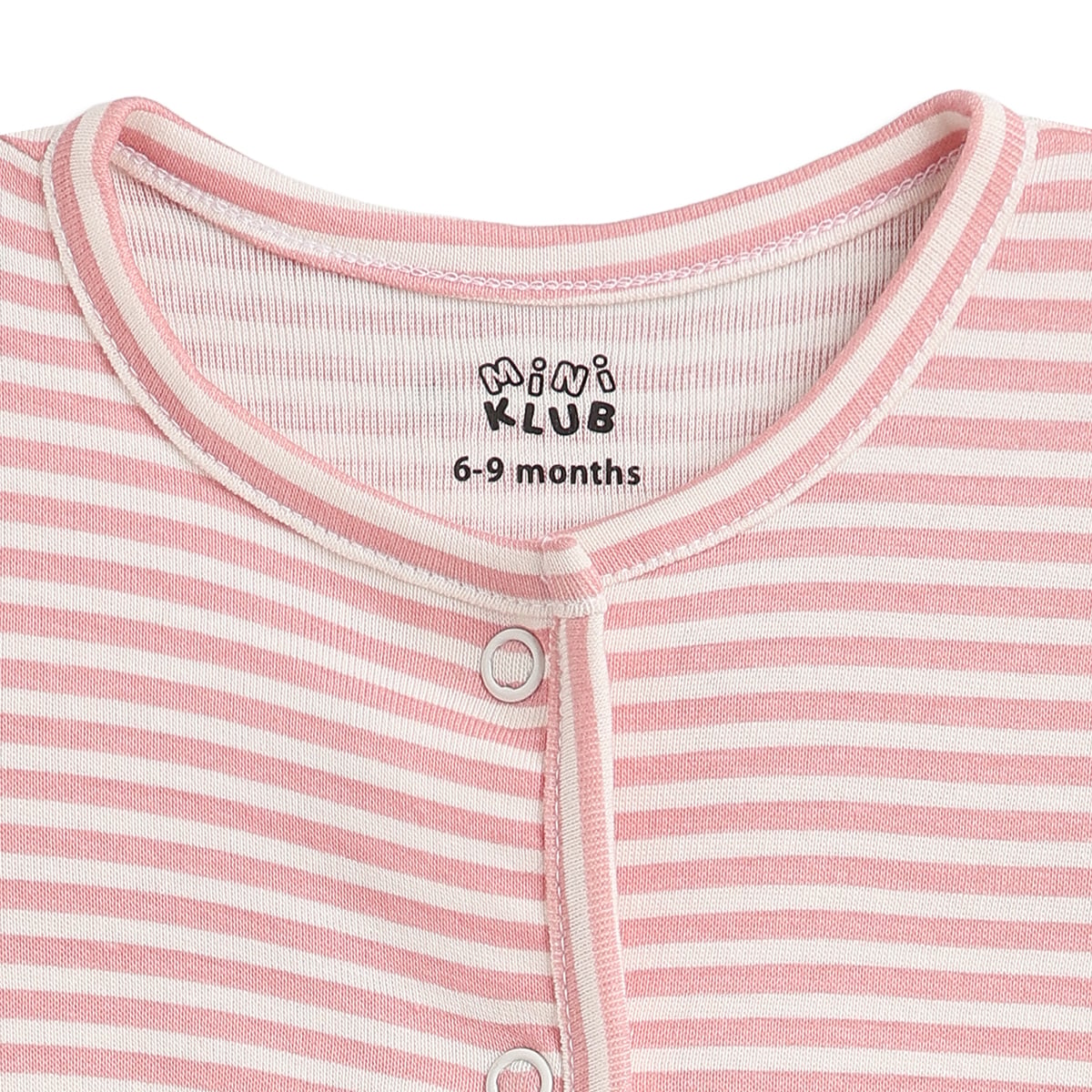 Baby Girls Pink Floral & Striped Cotton Front Open Vest Pack of 2 Regular Fit Casual Baby Vests