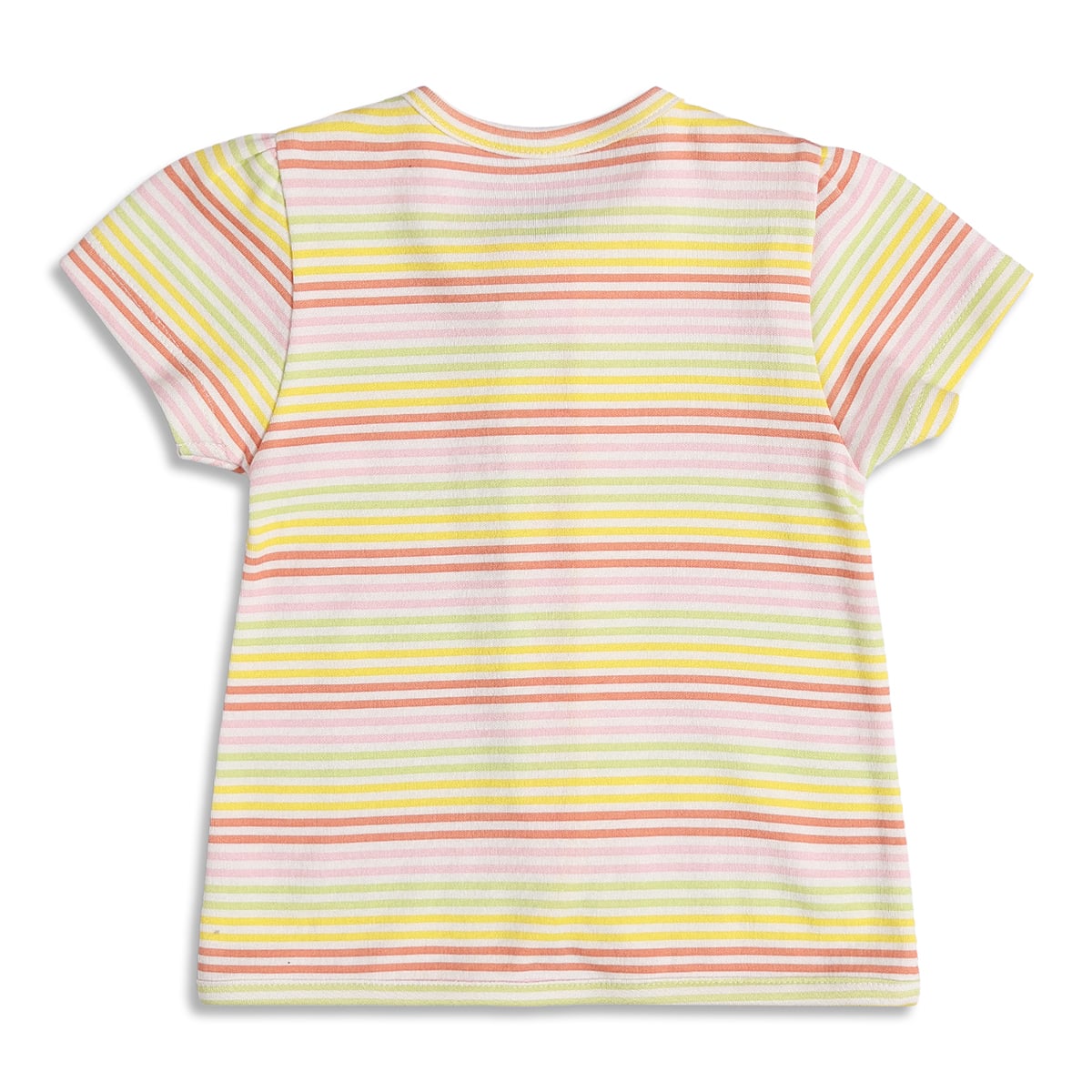 Baby Girls White & Pink Striped Cotton Front Open Vest Pack of 2 Regular Fit Casual Baby Vests
