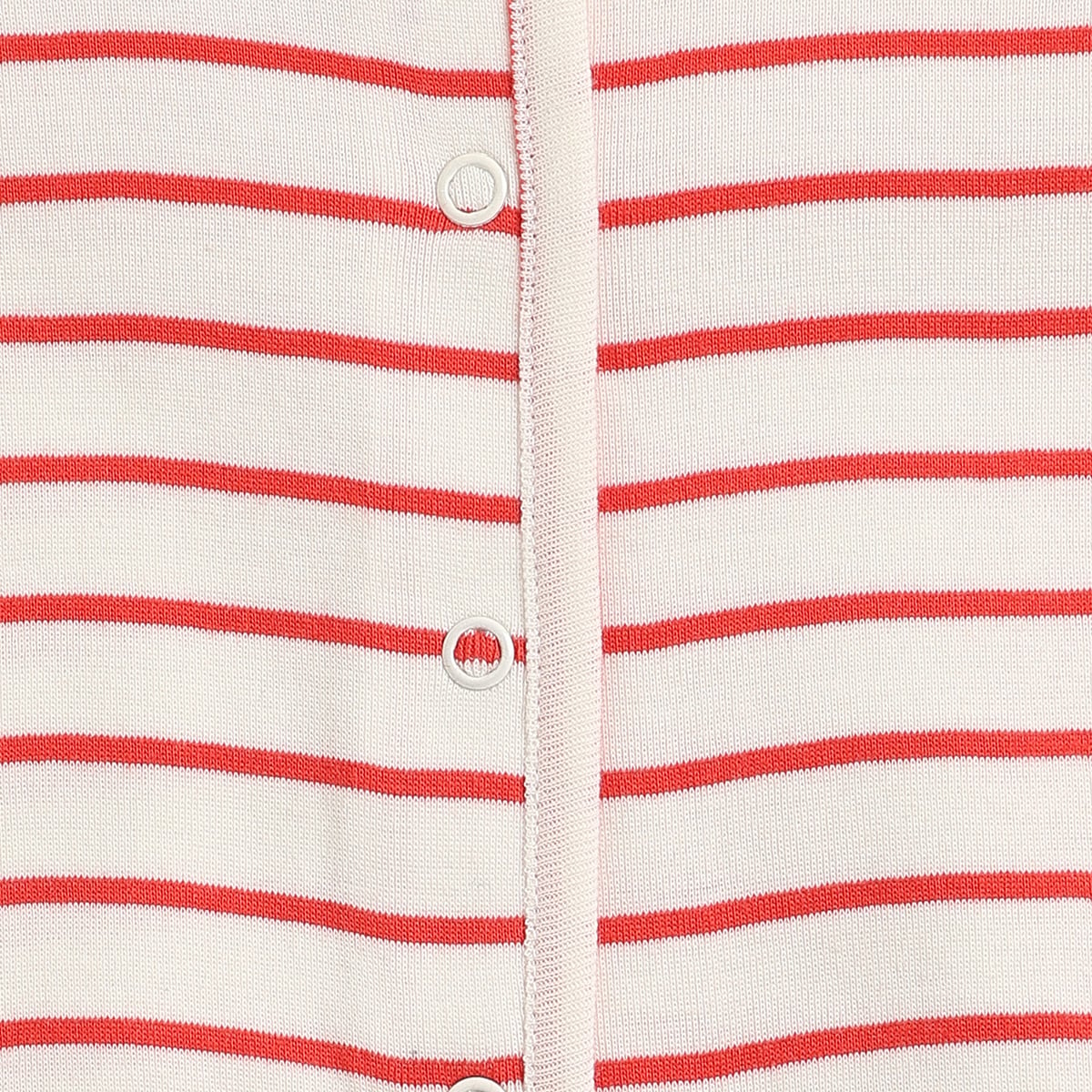 Baby Girls Red & White Striped Cotton Front Open Vest Pack of 2 Regular Fit Casual Baby Vests