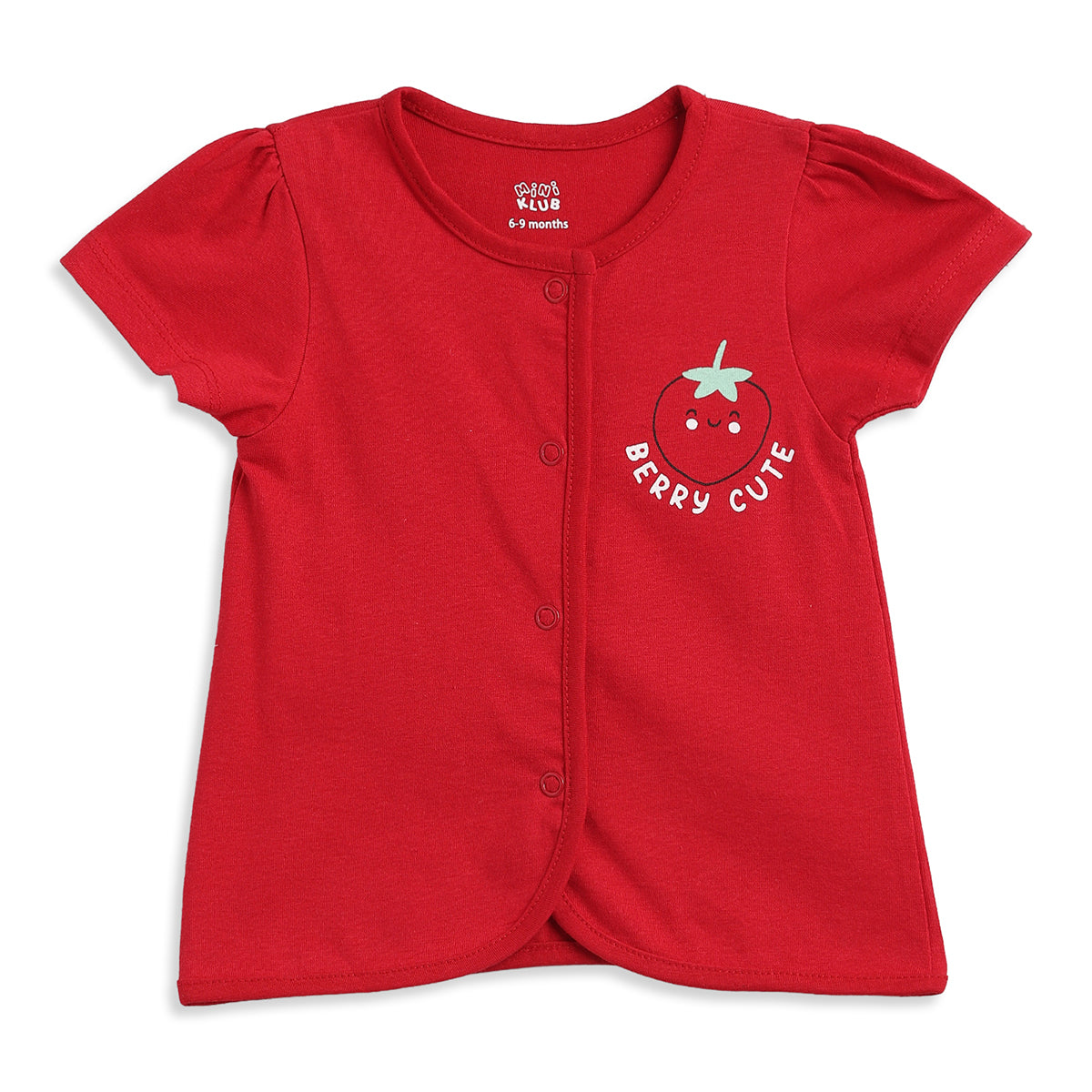 Baby Girls Red & White Striped Cotton Front Open Vest Pack of 2 Regular Fit Casual Baby Vests