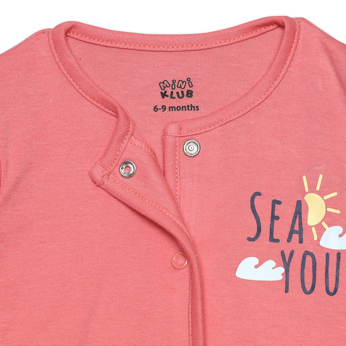 Baby Girls Sea Life Printed Front Open Vests Pack Of 2, Multicolor