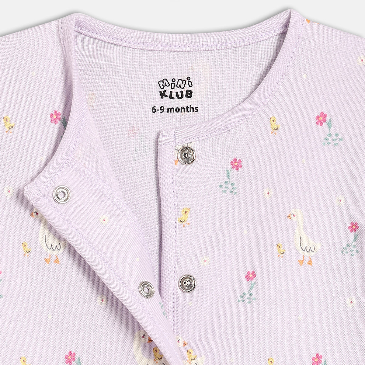 Baby Girls Printed Front Open Vest Pack of 2, Lavender & Pink