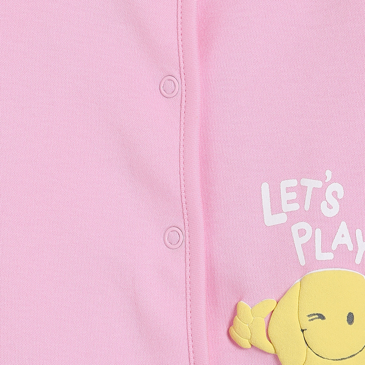 Baby Girls Striped and Graphic Print Front Open Vests Pack of 2, Pink and White