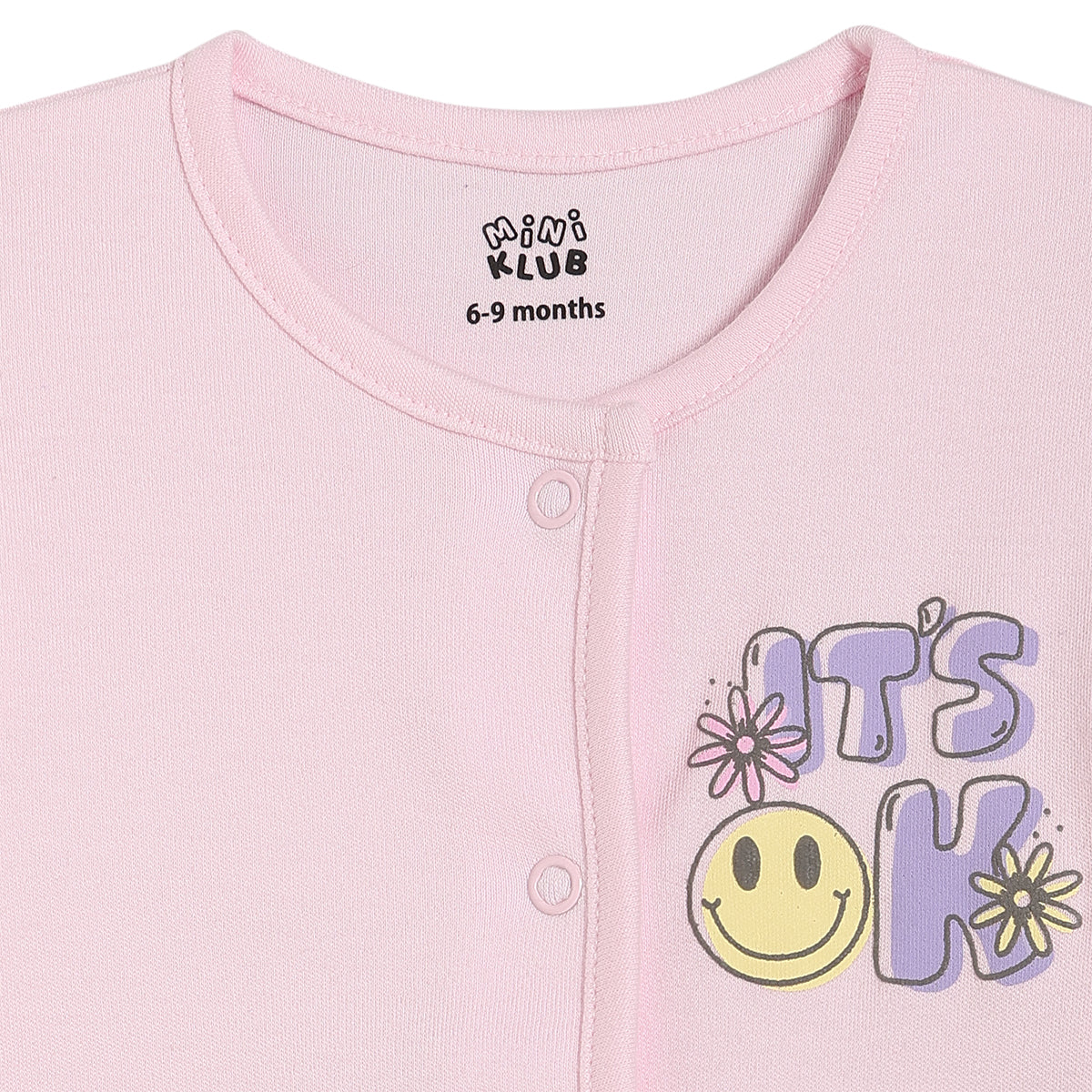 Baby Girls Front Open Vest Pack of 2, Yellow & Pink