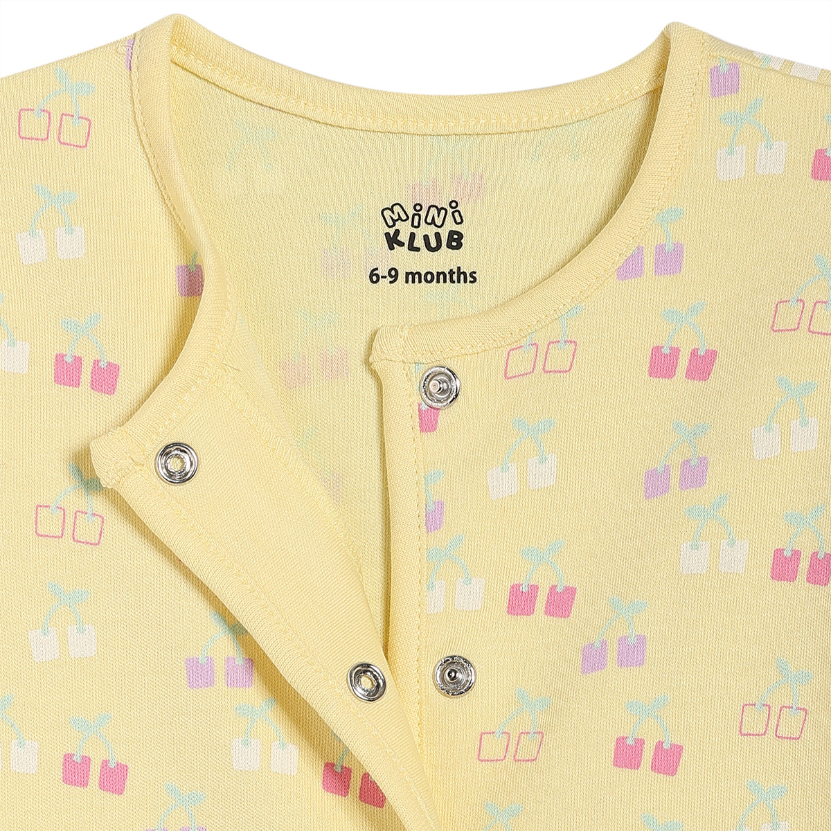 Baby Girls Front Open Vest Pack of 2, Yellow & Pink