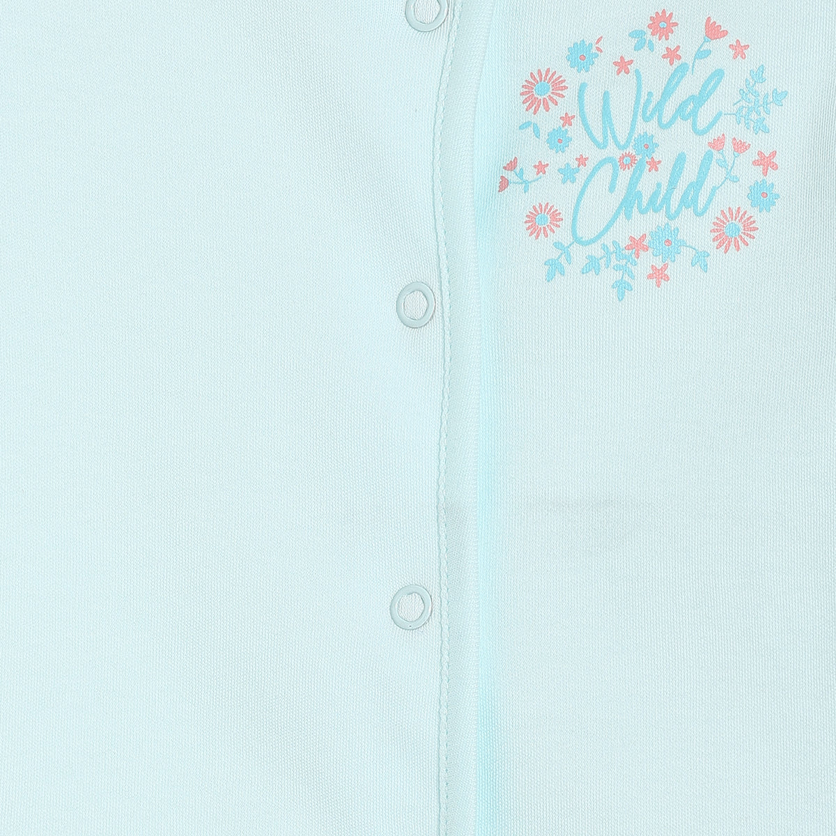 Baby Girls Bow Print Front Open Vest Pack of 2, Peach and Aqua Blue