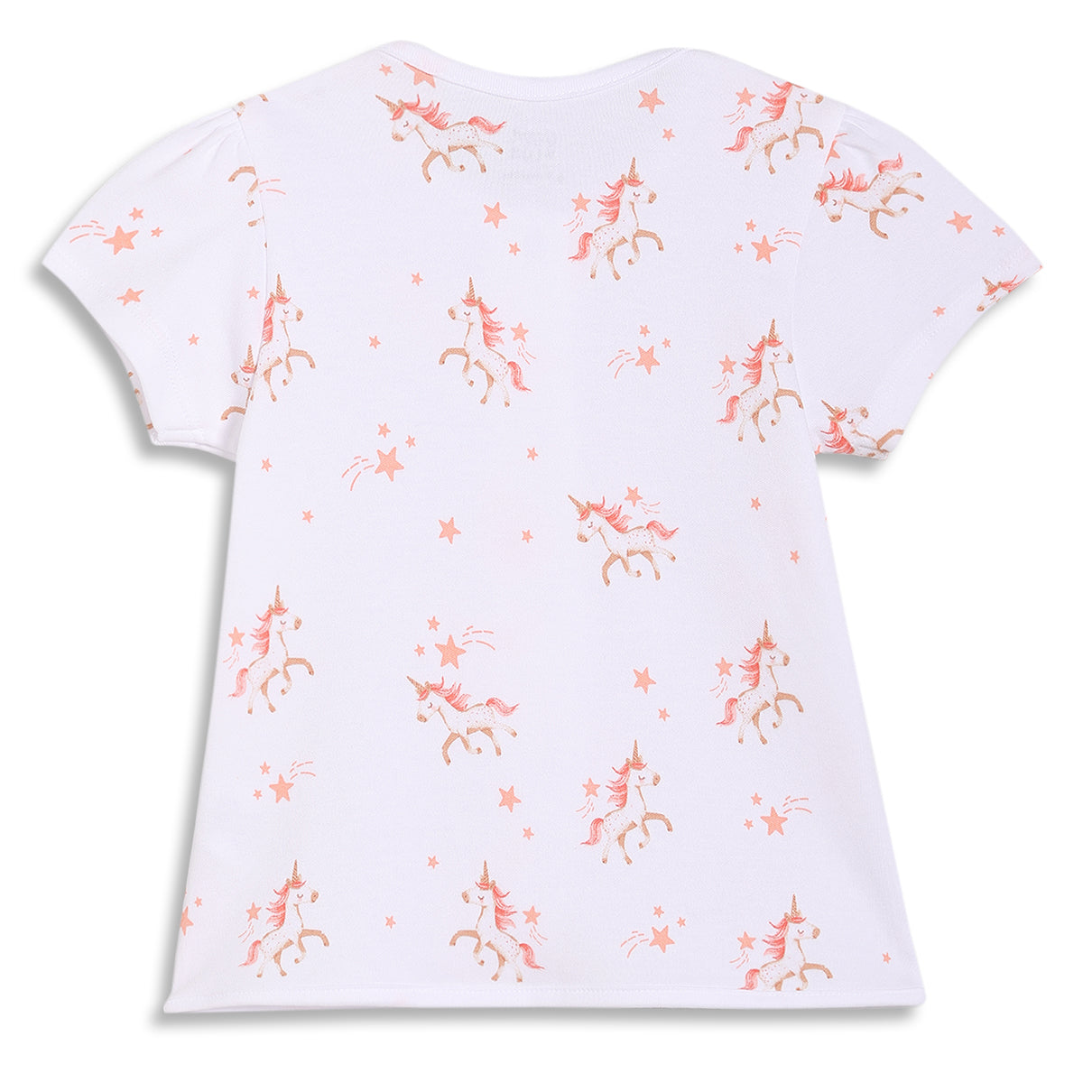 Baby Girls Boots and Spurs Print Front Open Vest Pack of 2, White and Peach