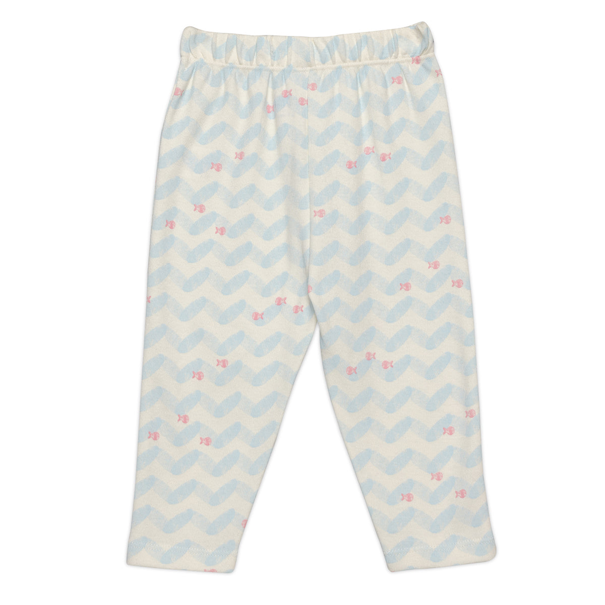 Baby Girls Solid And Sea Life Printed Knit Bottoms Pack Of 2, Multicolor