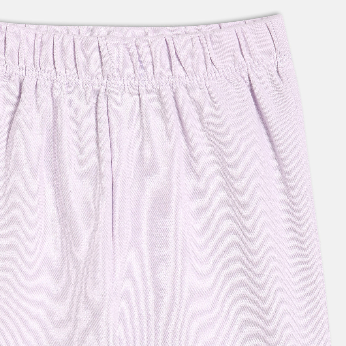 Baby Girls Printed and Solid Knit Bottom Pack of 2, Yellow and Lavender