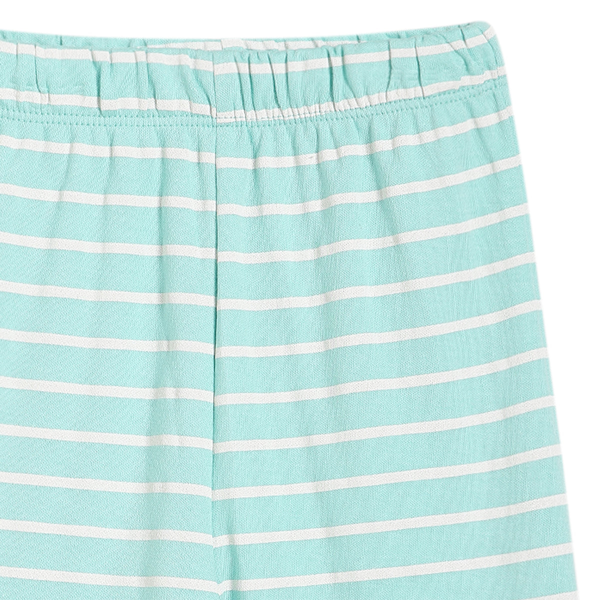 Baby Girls Striped and Solid Leggings Pack of 2, Mint Green & Yellow