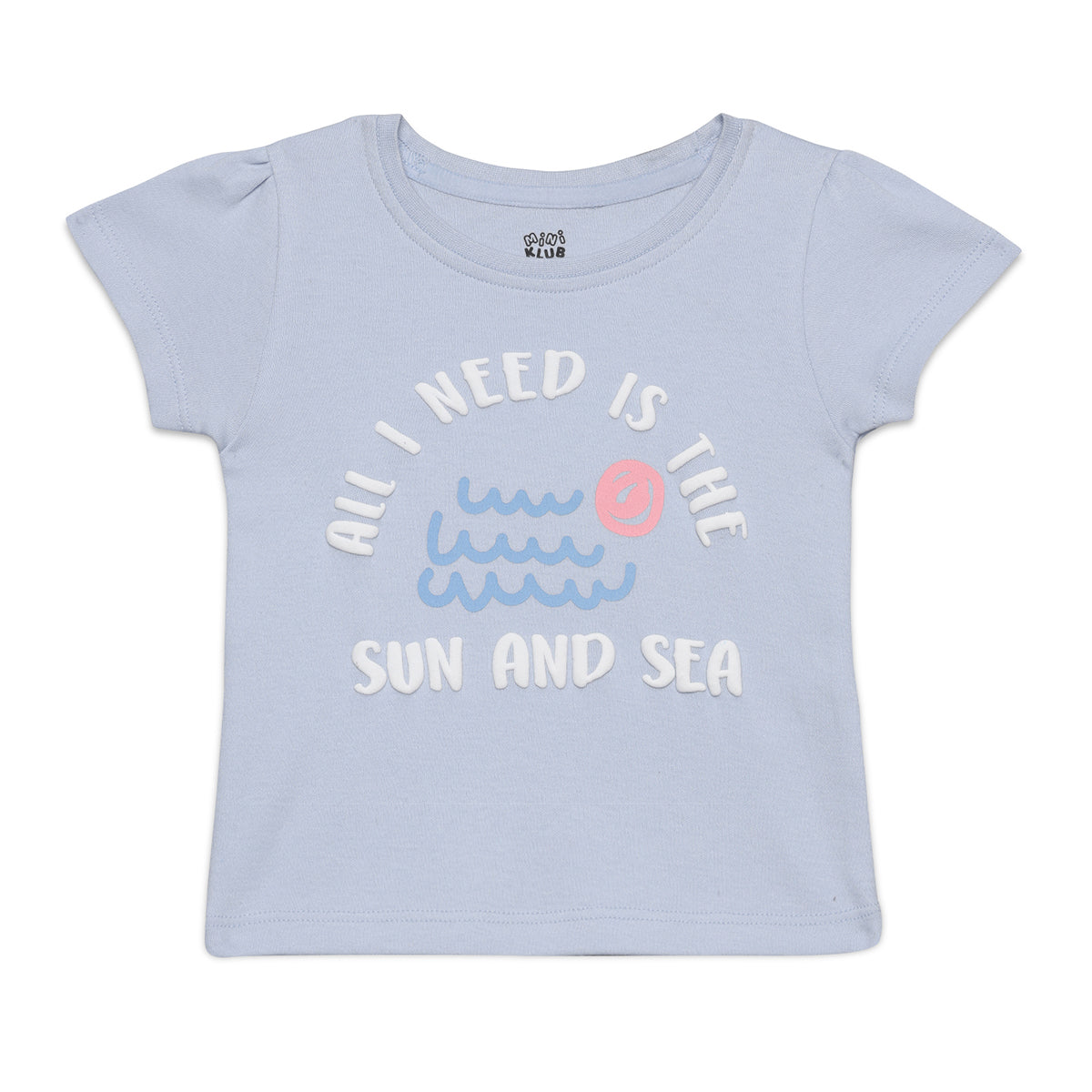 Baby Girls Checked And Text Printed Knit Tops  Pack Of 2, Multicolor