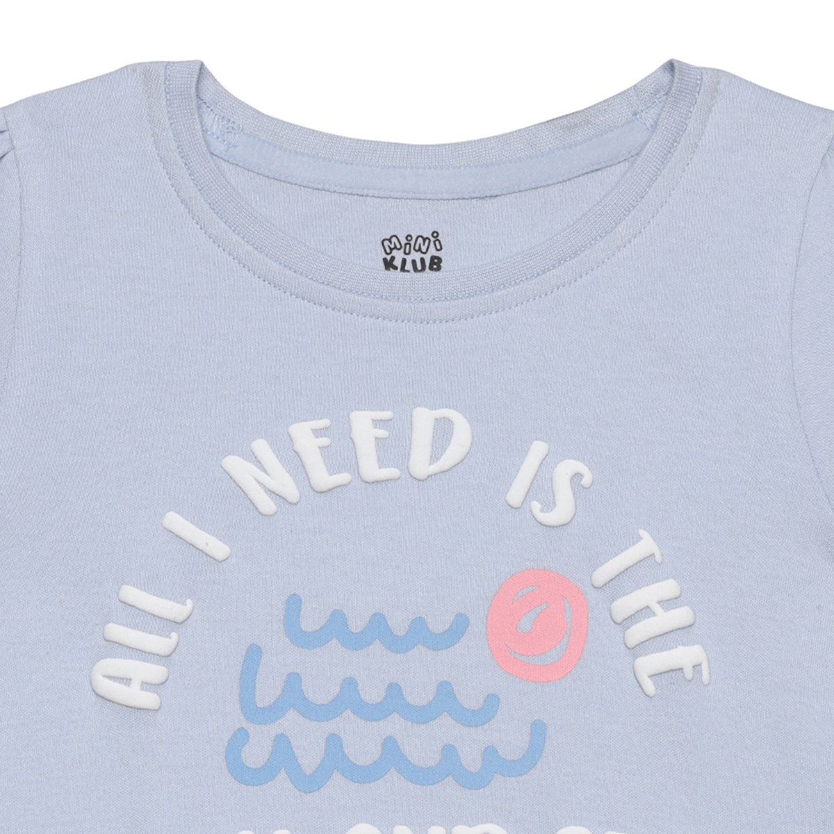 Baby Girls Checked And Text Printed Knit Tops  Pack Of 2, Multicolor