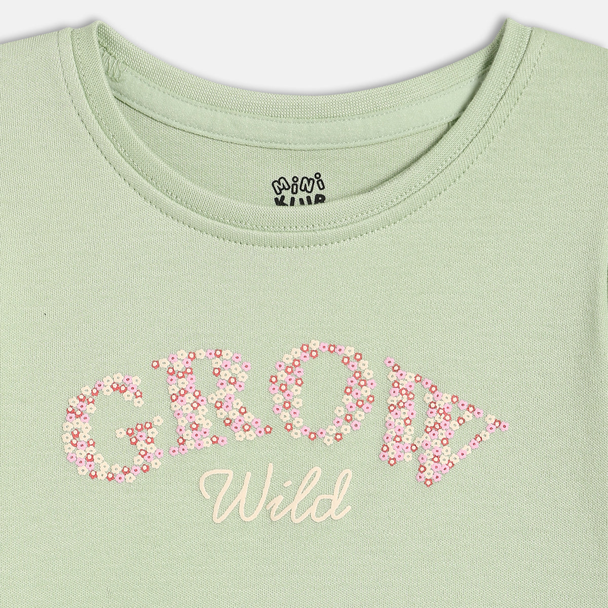 Baby Girls Printed Knit Top Pack of 2, Mint Green & Off White