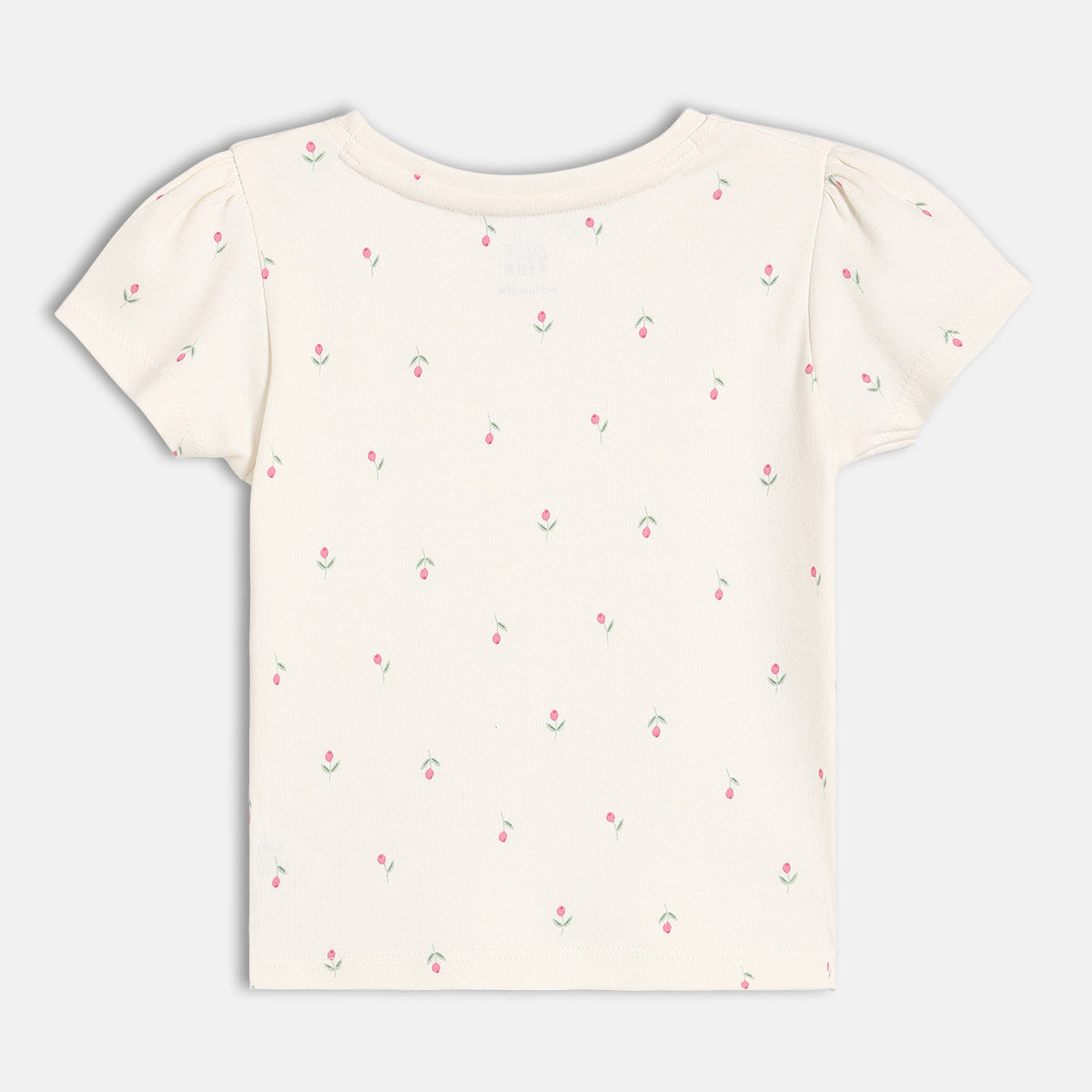 Baby Girls Printed Knit Top Pack of 2, Mint Green & Off White