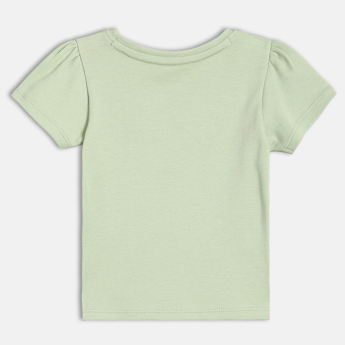 Baby Girls Printed Knit Top Pack of 2, Mint Green & Off White