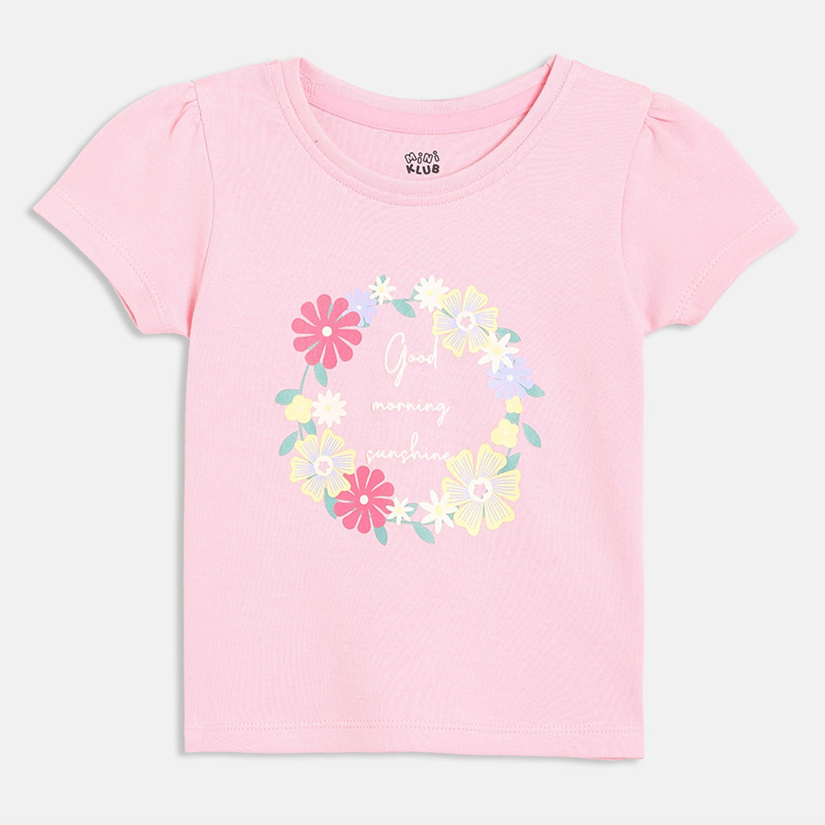 Baby Girls Printed Tops Pack Of 2, Pink And Light Lilac